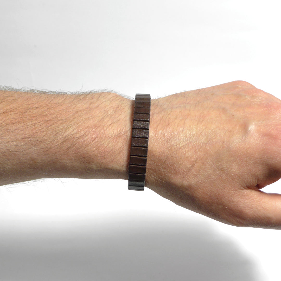 Herrenarmband Leather Star HL83