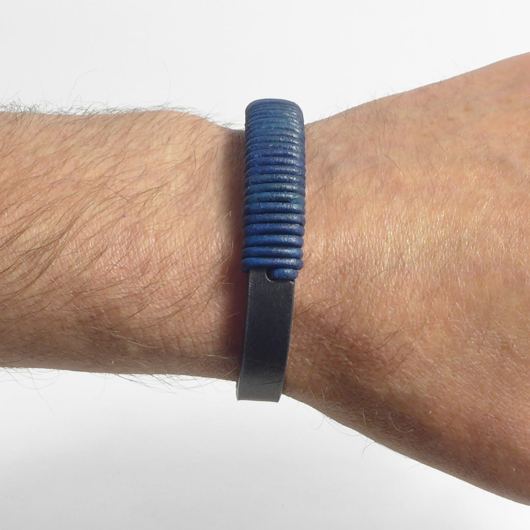 Herrenarmband Leather Star GT54