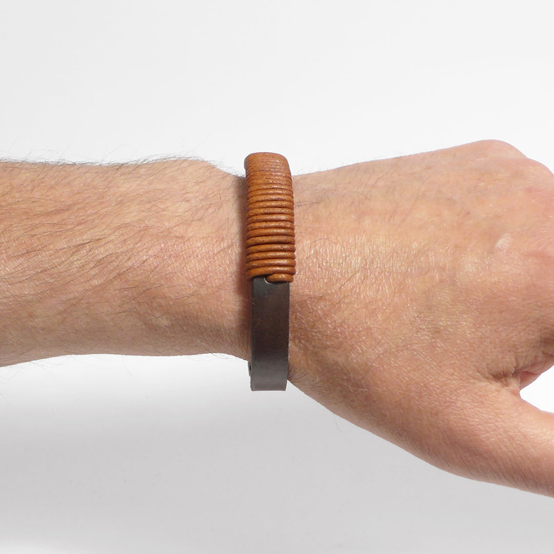 Herrenarmband Leather Star GT55