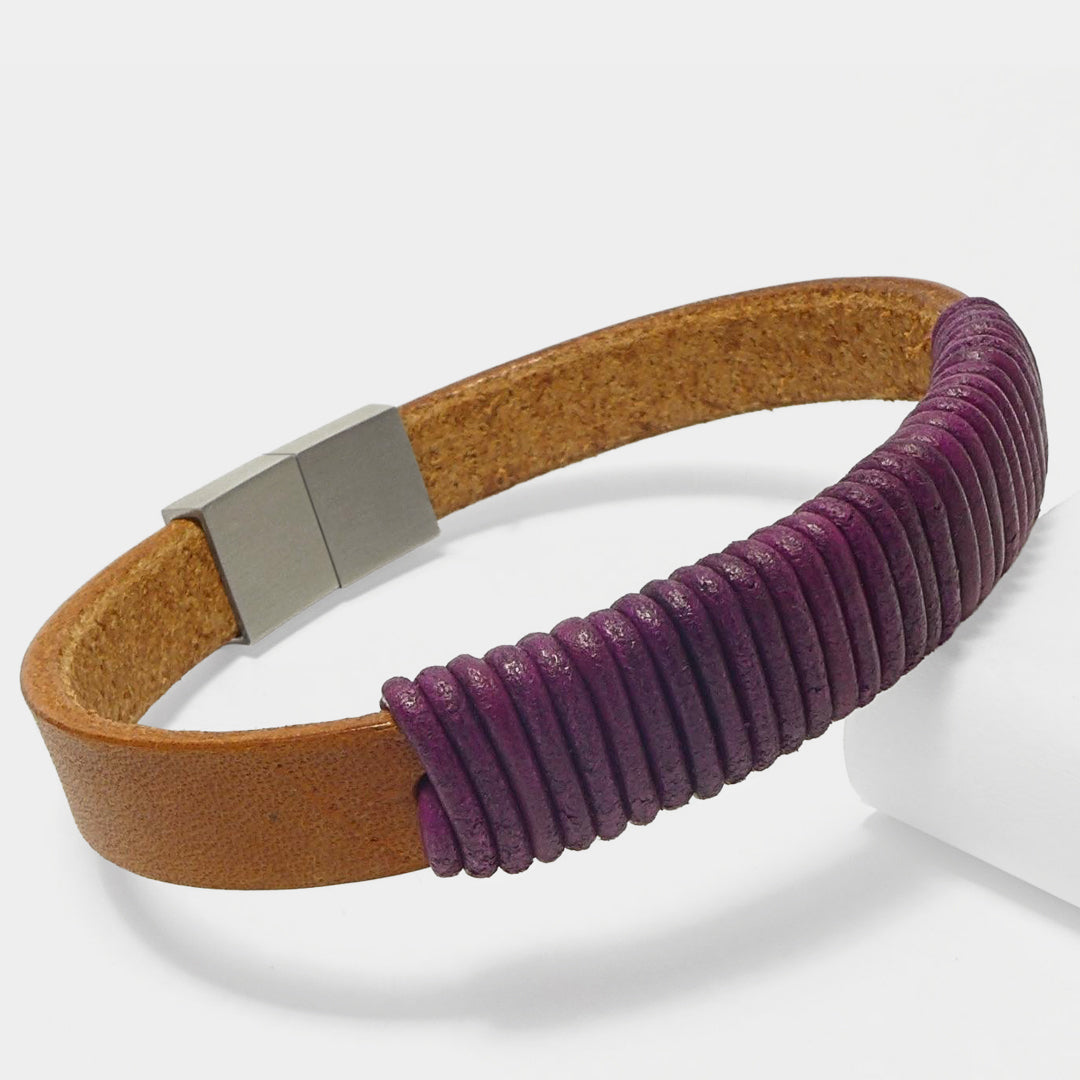 Herrenarmband Leather Star GT58