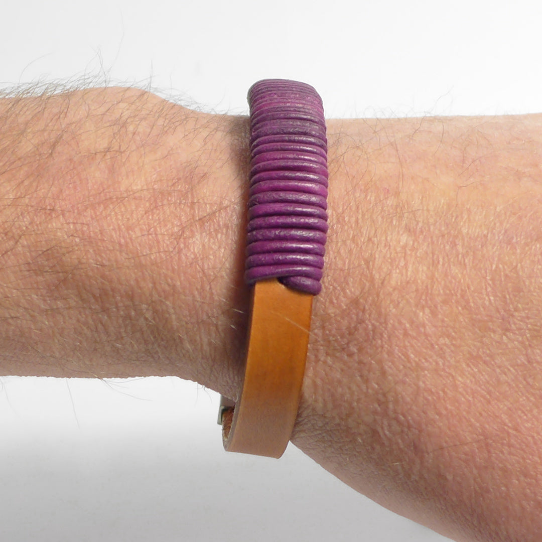 Herrenarmband Leather Star GT58