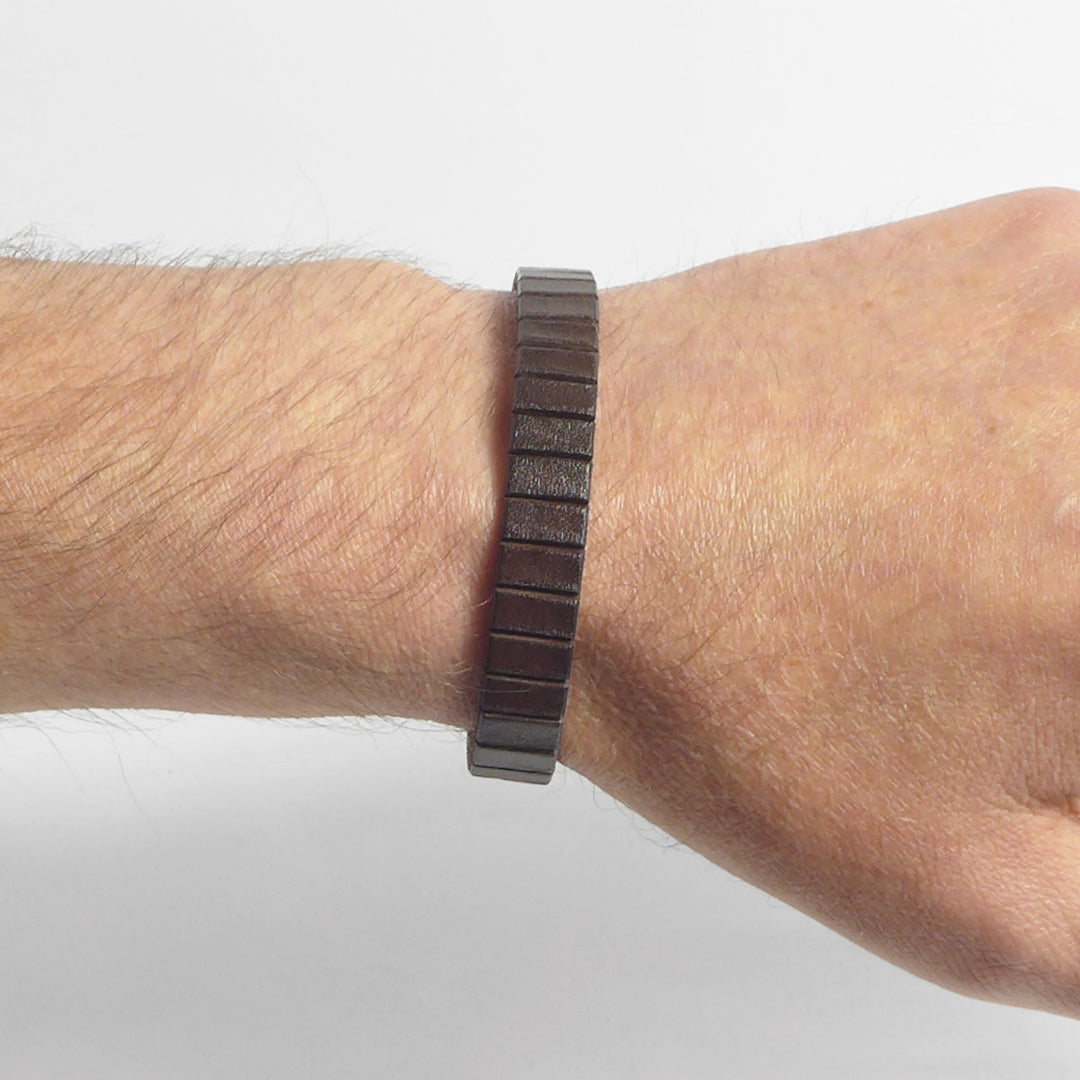 Herrenarmband Leather Star HL83