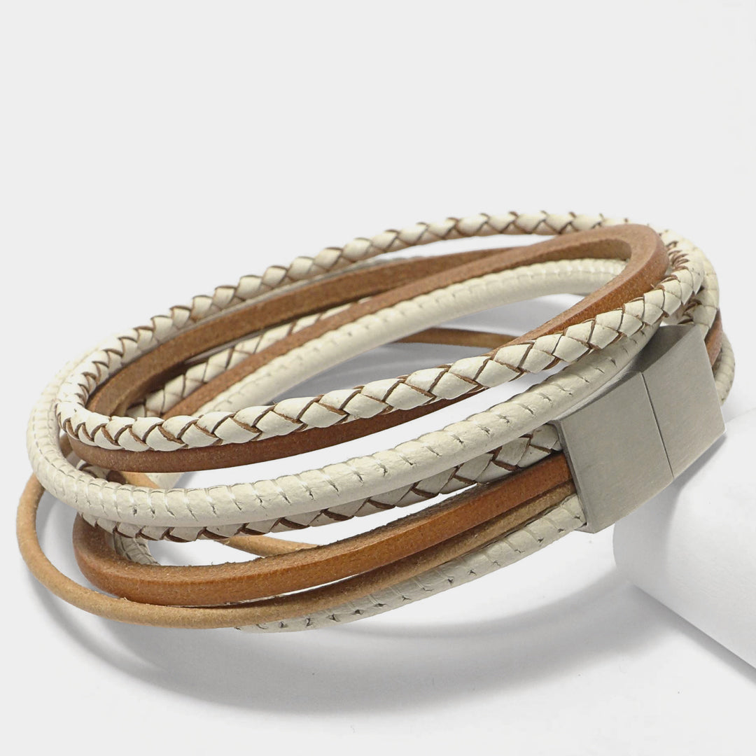 Herrenarmband Leather Star JW43