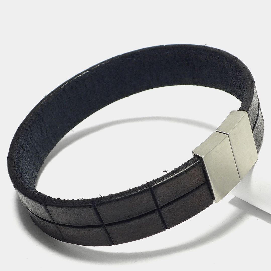 Herrenarmband Leather Star KF54