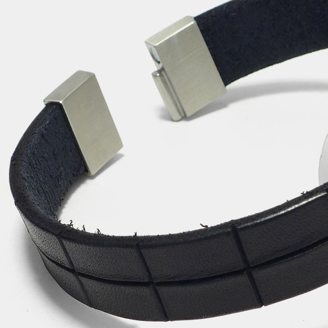 Herrenarmband Leather Star KF54