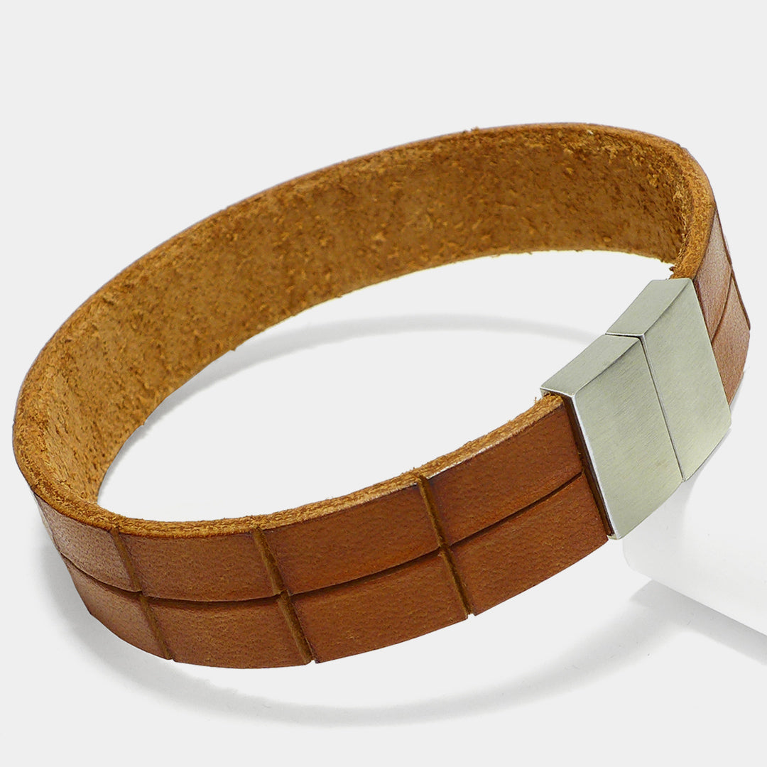 Lederarmband Leather Star KF56