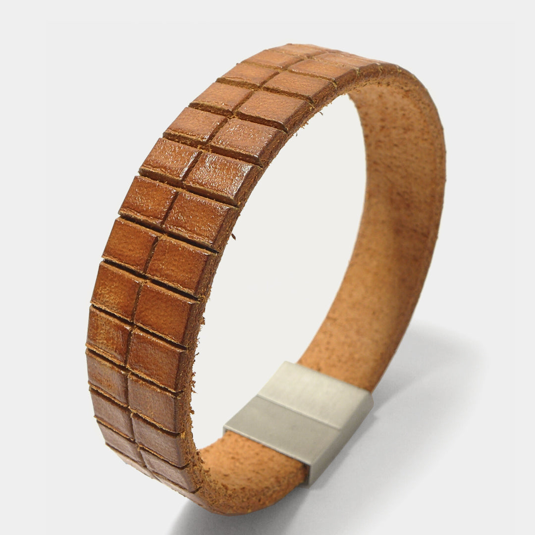 Herrenarmband Leather Star KT56