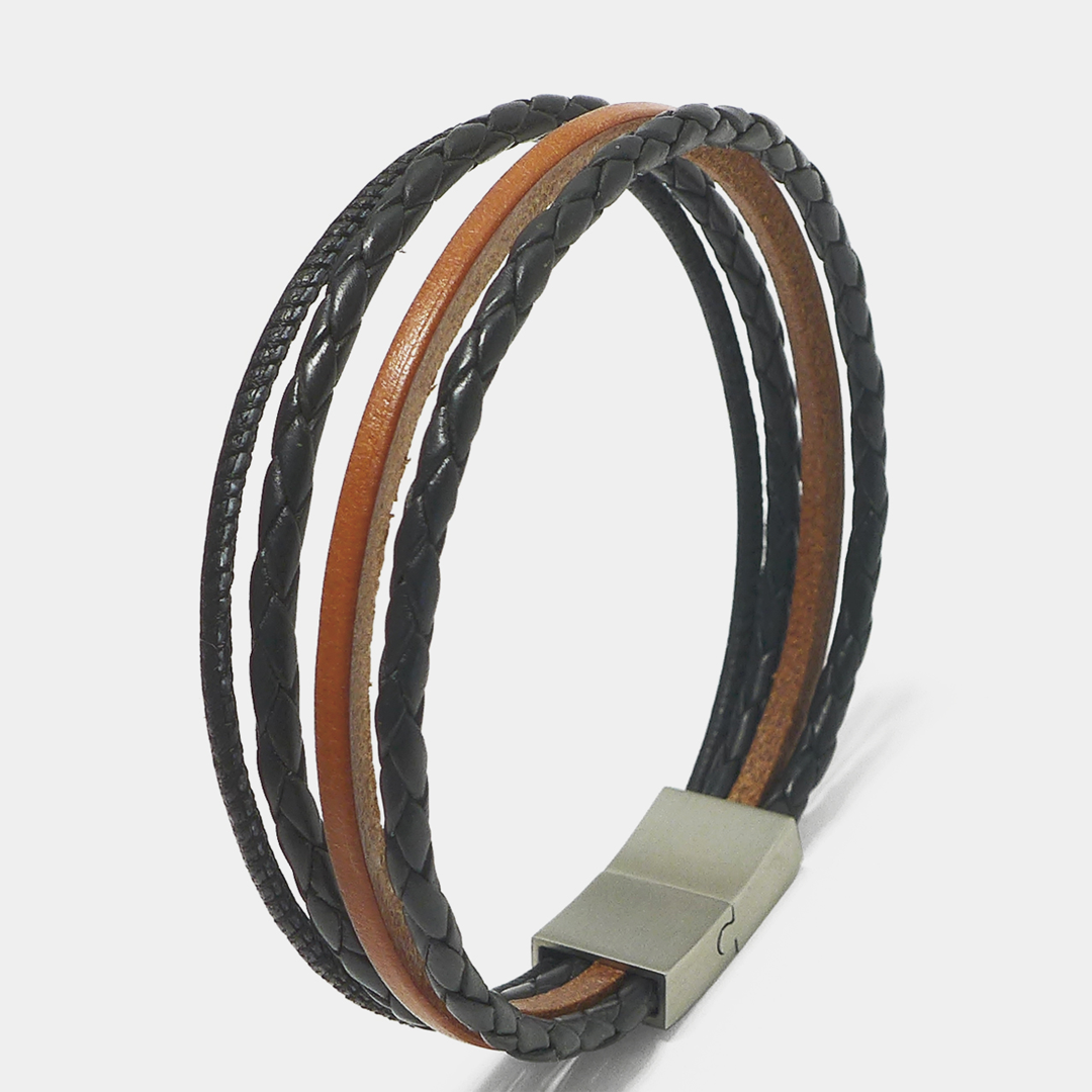 Modernes Lederarmband Herren STARBEIT urbanes Design