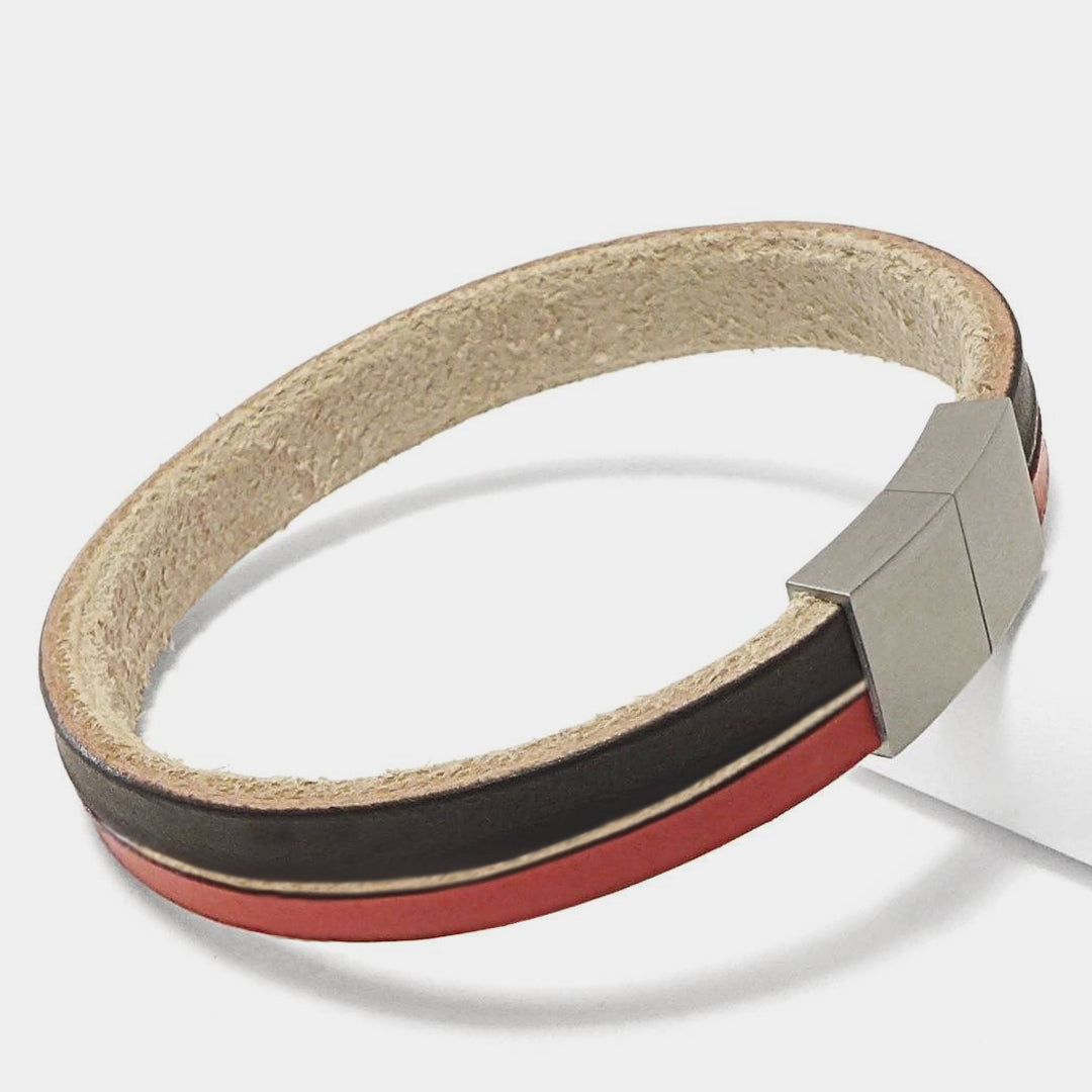 Herrenarmband Leather Star Raw CK36 - STARBEIT
