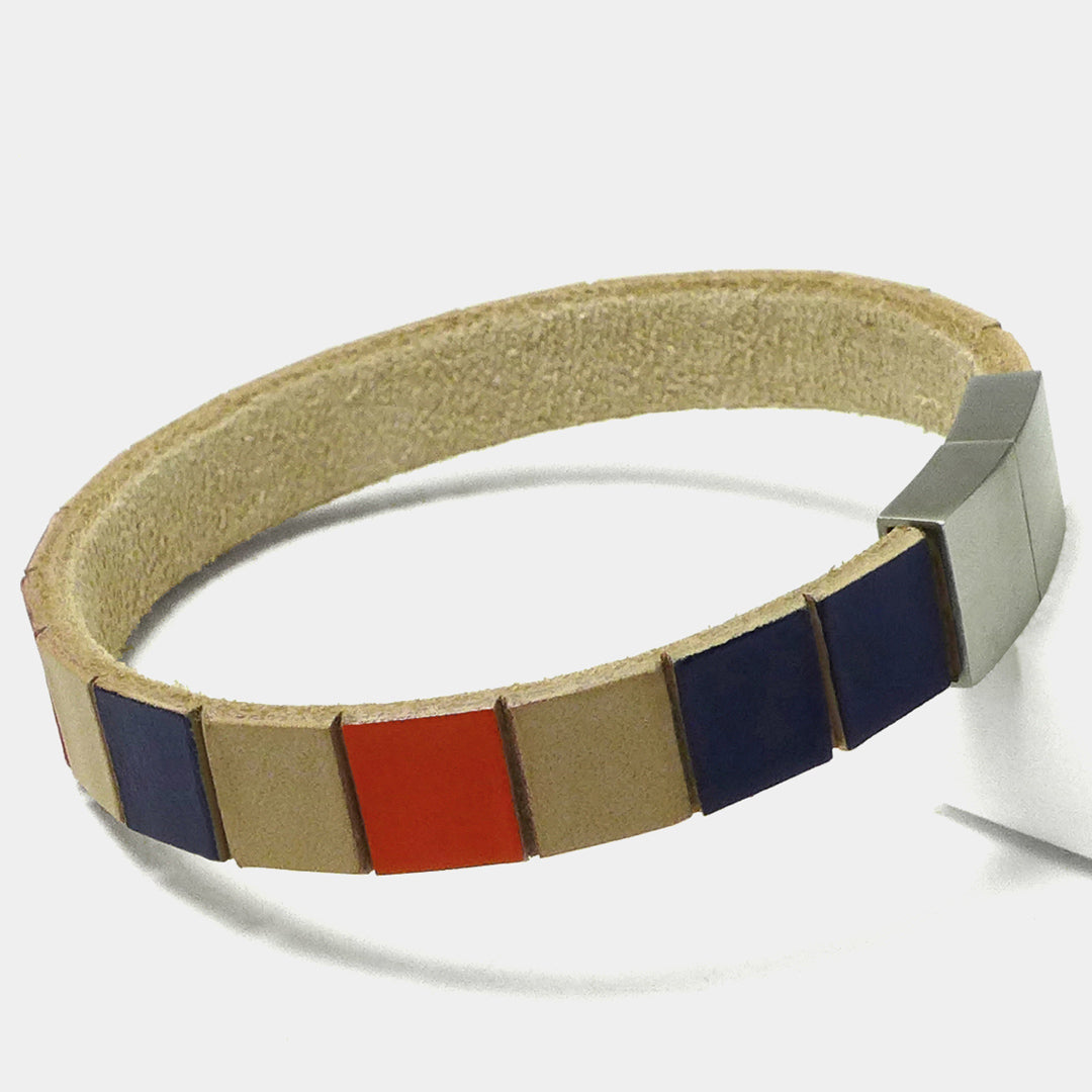 Herrenarmband Leather Star Raw MG93