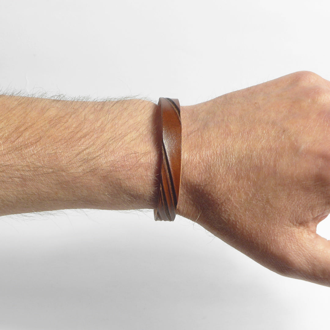 Herrenarmband Leather Star Raw YH73