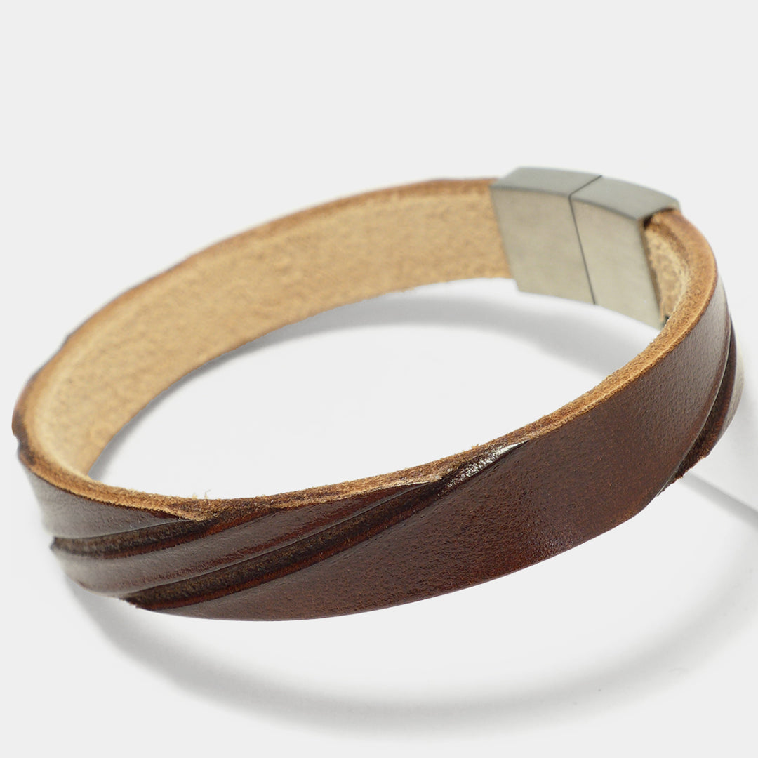 Herrenarmband Leather Star Raw YH73