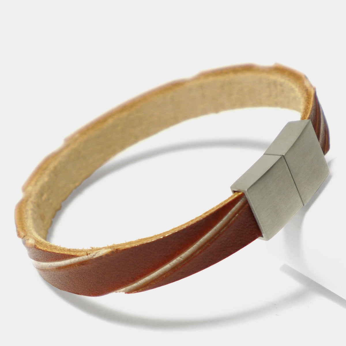 Herrenarmband Leather Star Raw YH75 - STARBEIT