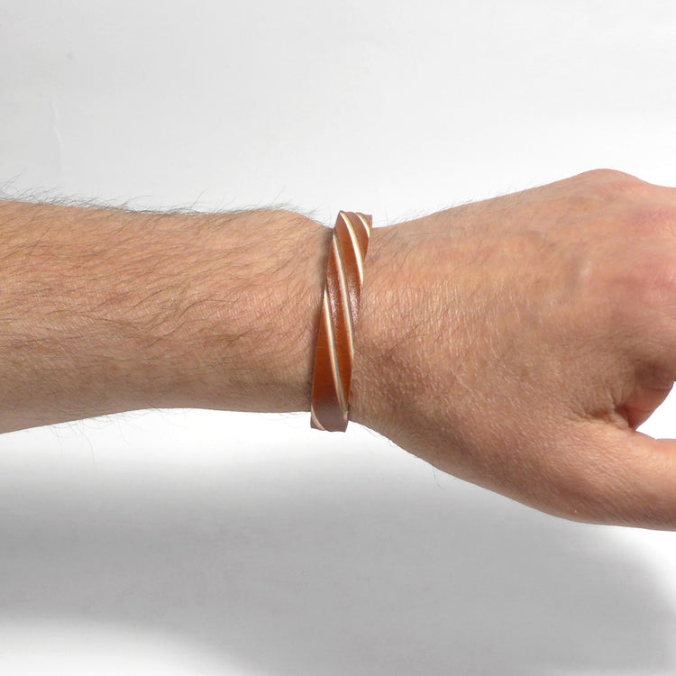Herrenarmband Leather Star Raw YH75 - STARBEIT