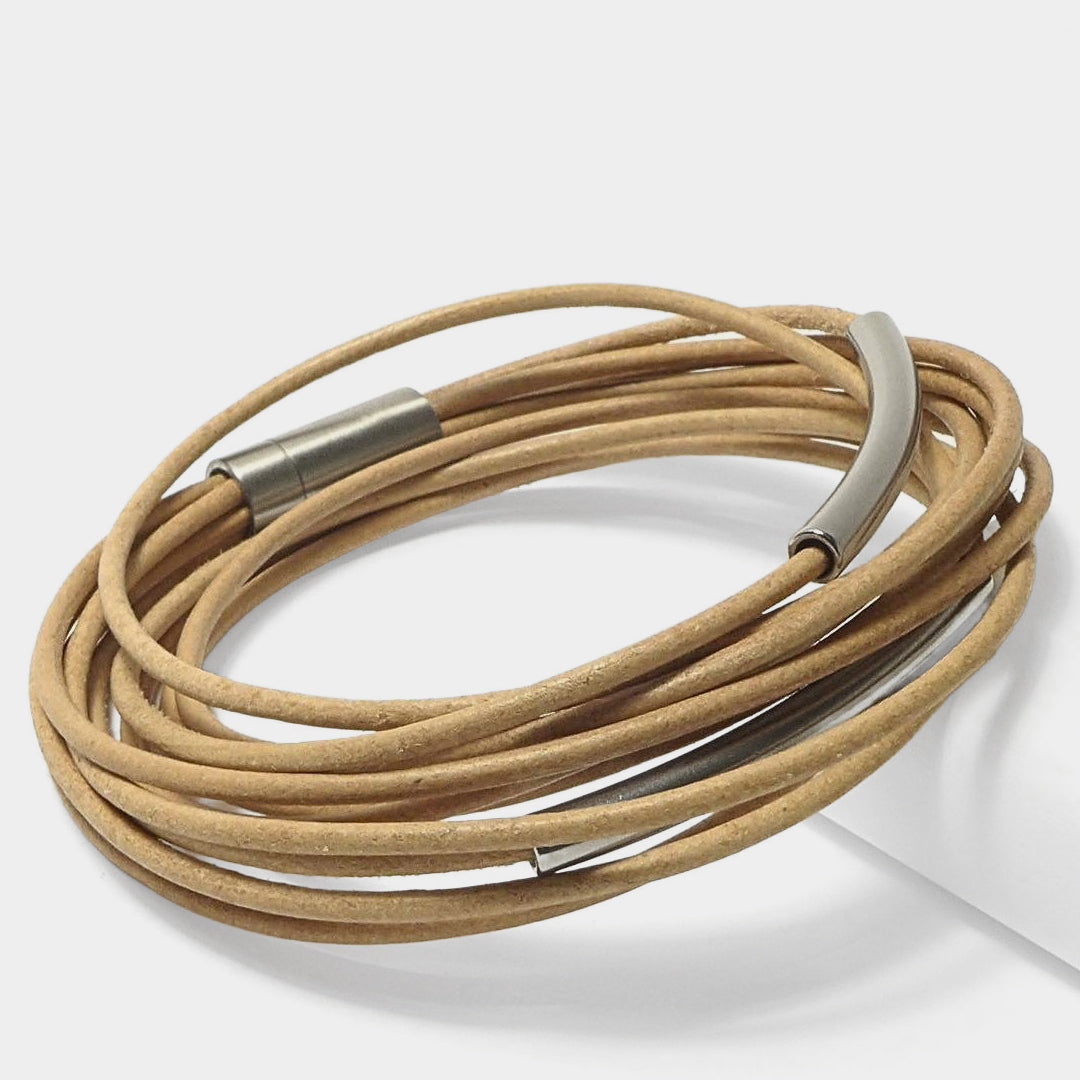 Herrenarmband Leather Star SX40