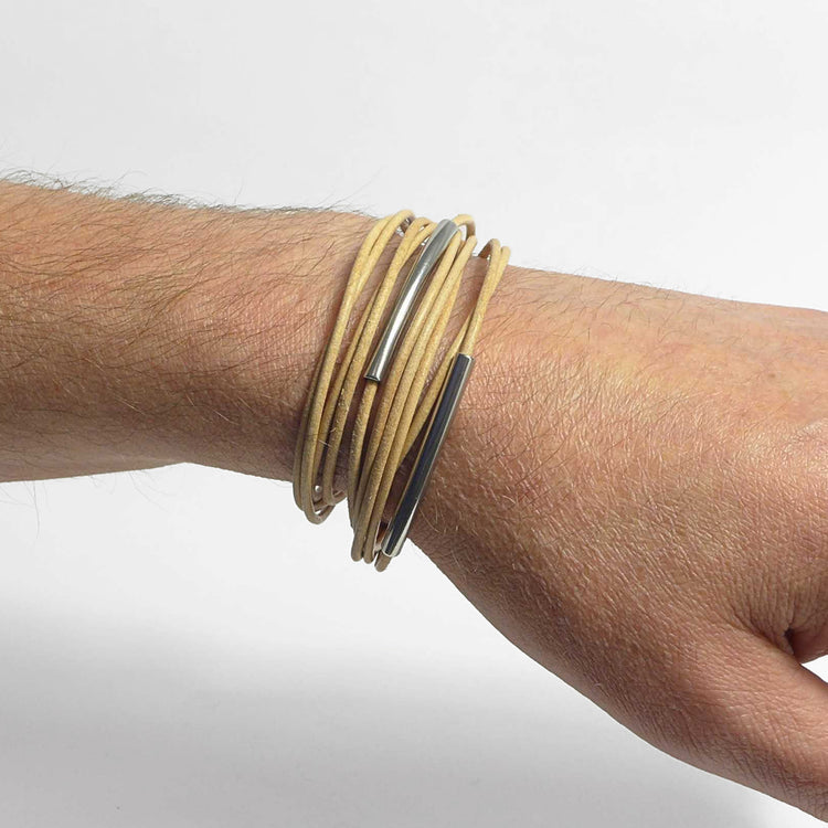 Herrenarmband Leather Star SX40 - STARBEIT