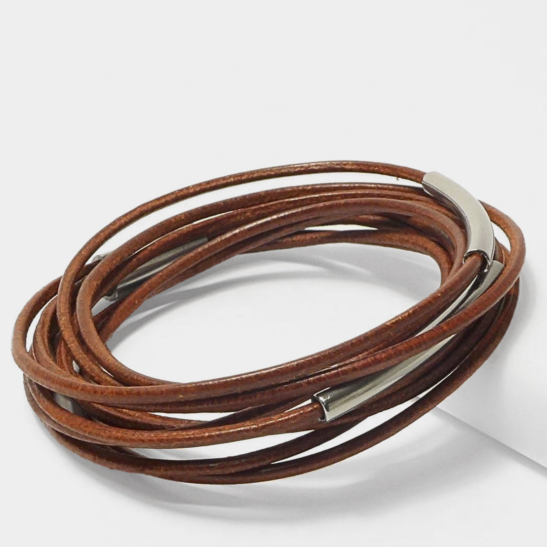 Herrenarmband Leather Star SX41 - STARBEIT