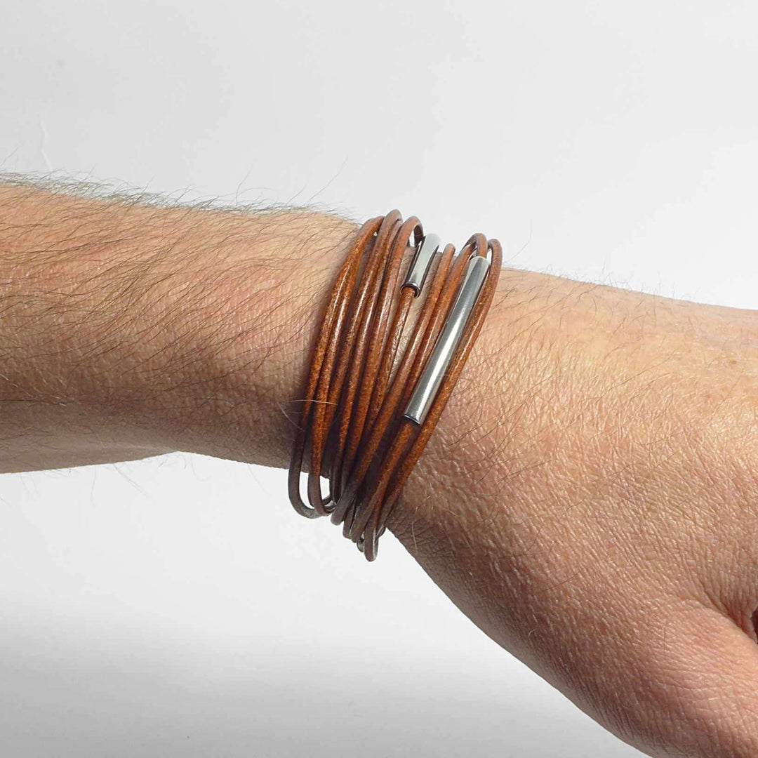 Herrenarmband Leather Star SX41