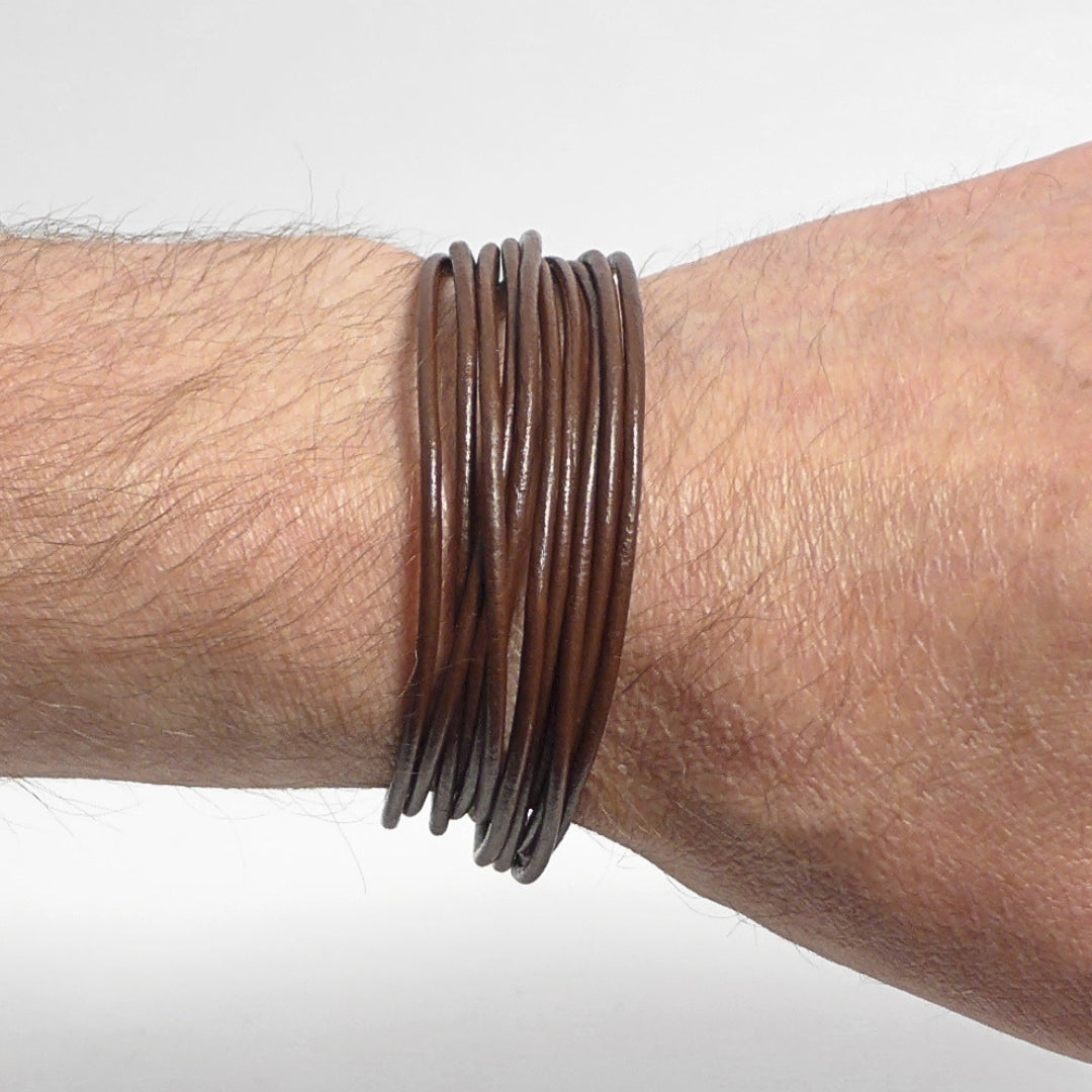 Herrenarmband Leather Star SX46