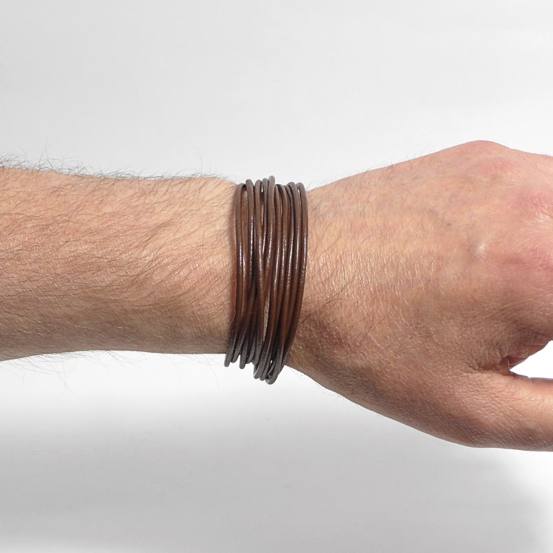 Herrenarmband Leather Star SX46