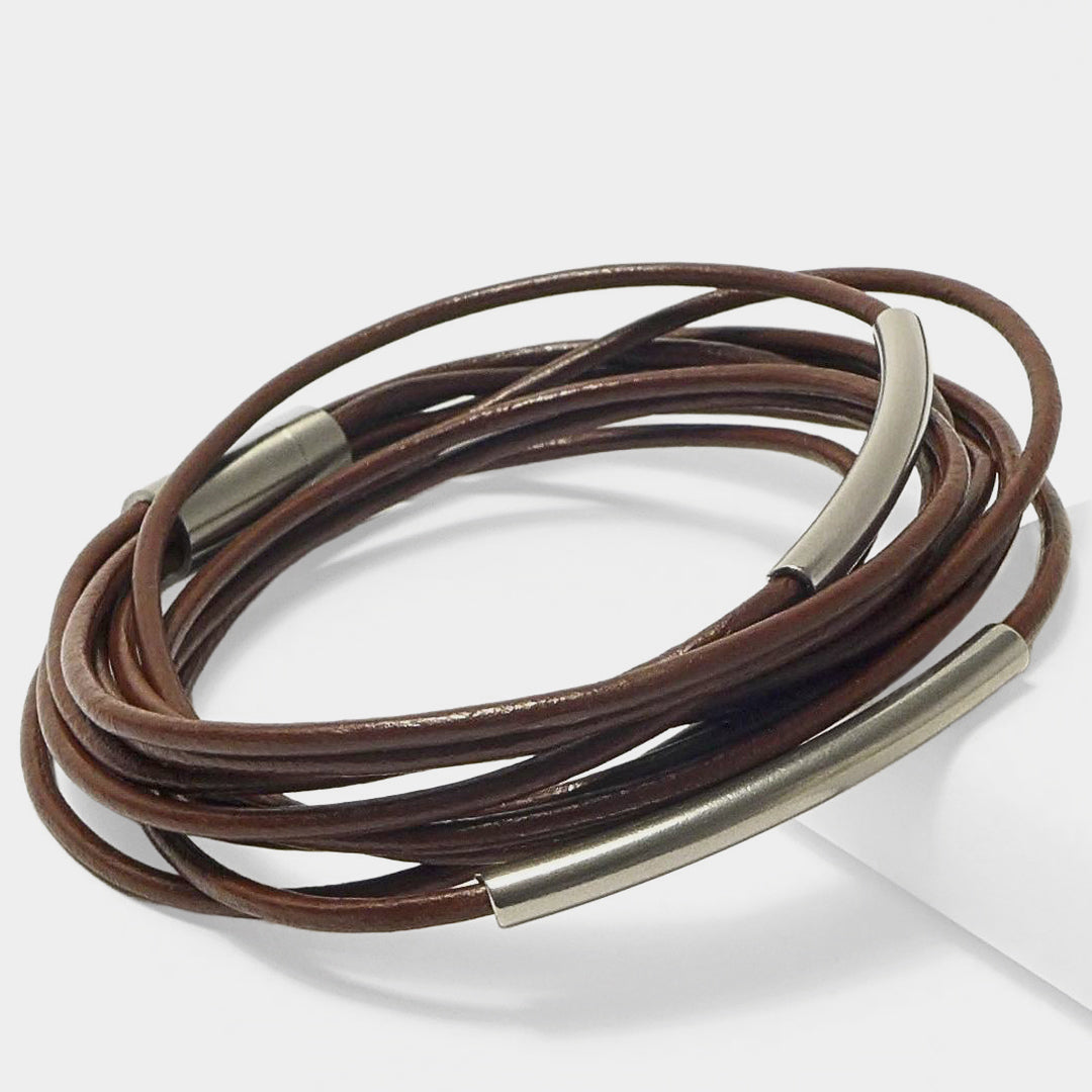 Herrenarmband Leather Star SX46 - STARBEIT