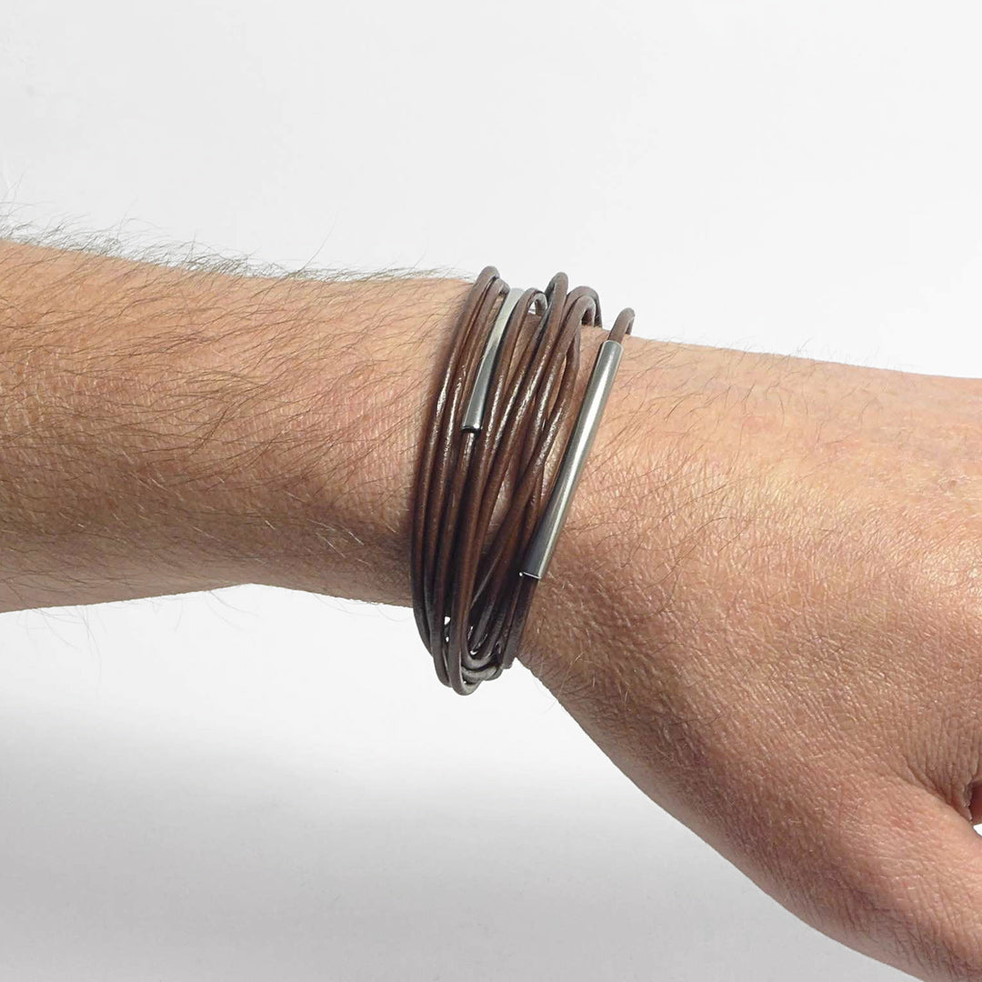 Herrenarmband Leather Star SX46 - STARBEIT