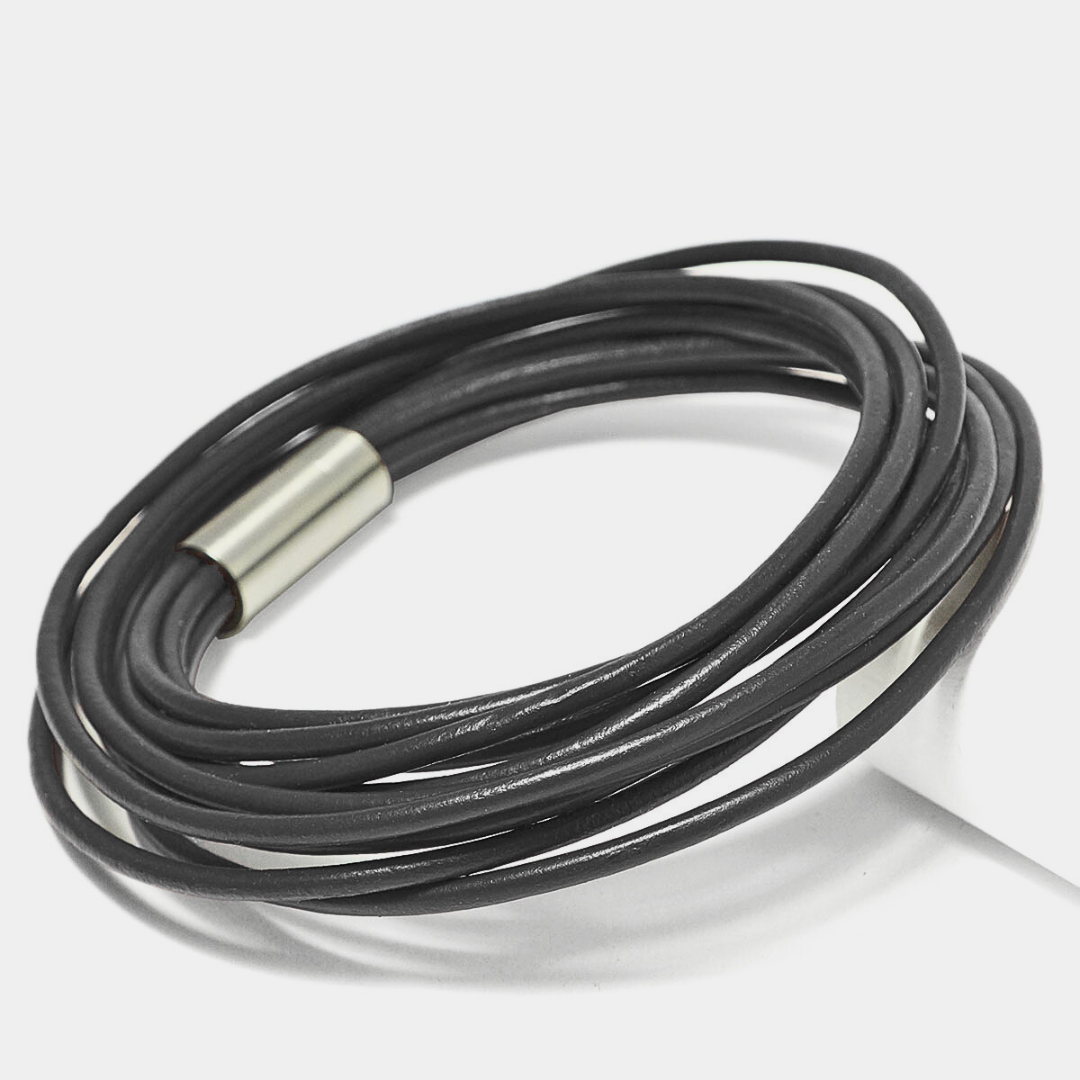 Lederarmband Herren grau STARBEIT casual & stylisch