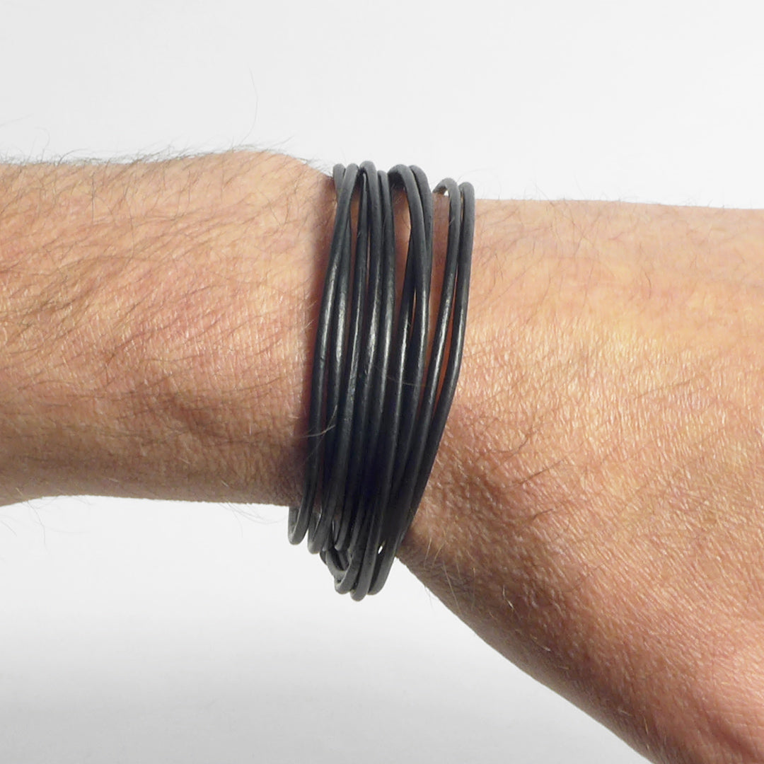 Herrenarmband Leather Star SX48