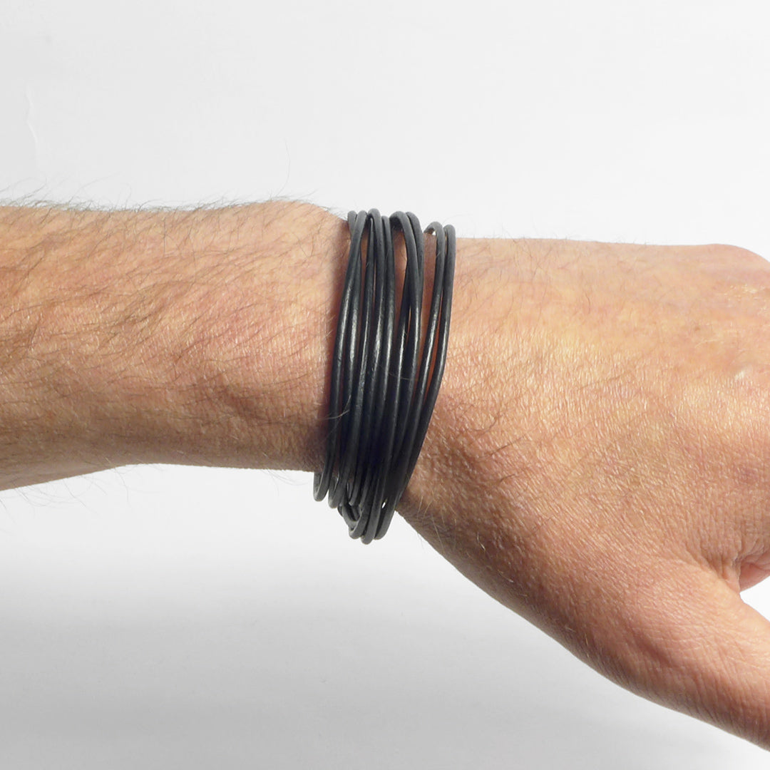 Herrenarmband Leather Star SX48