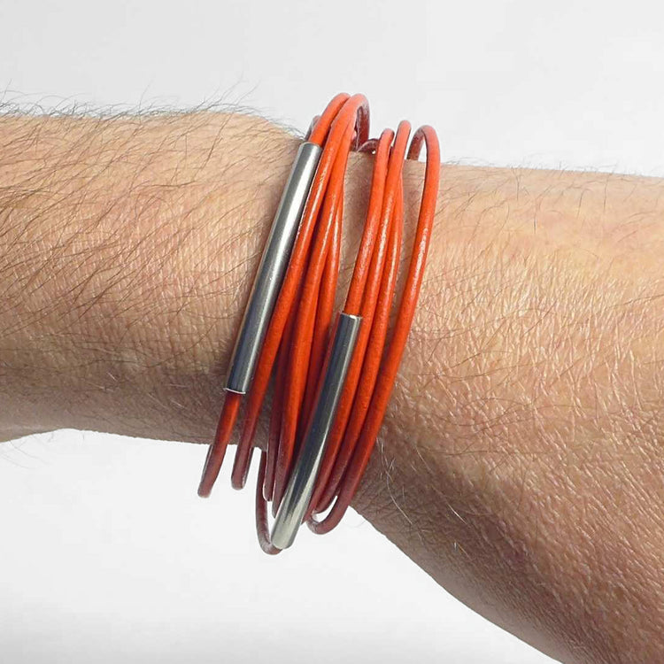 Herrenarmband Leather Star SX49 - STARBEIT