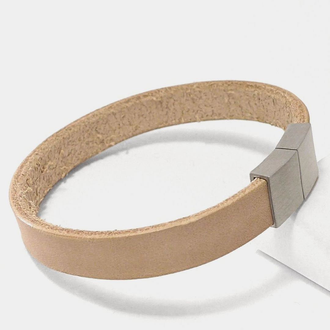 Herrenarmband Leather Star ZM23